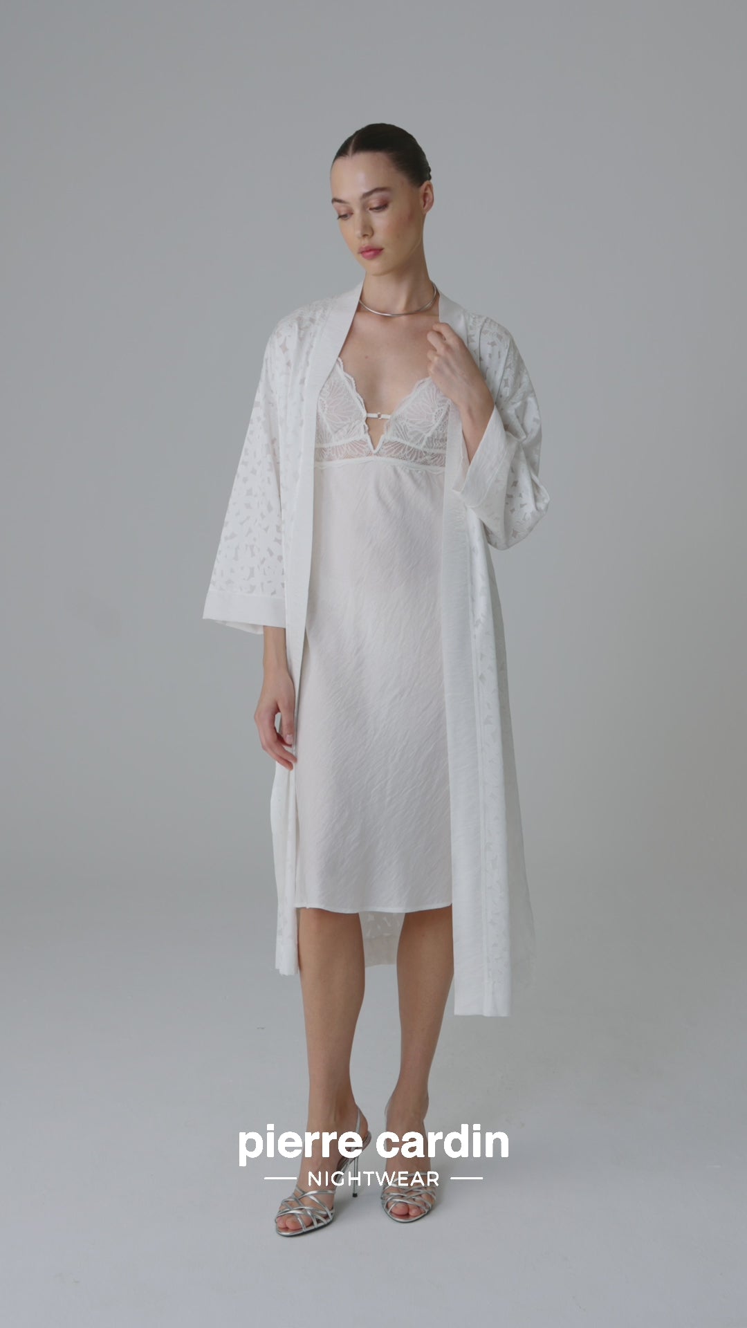 LILY — 6-Piece Vegan Silk Satin Bridal Set · Ivory