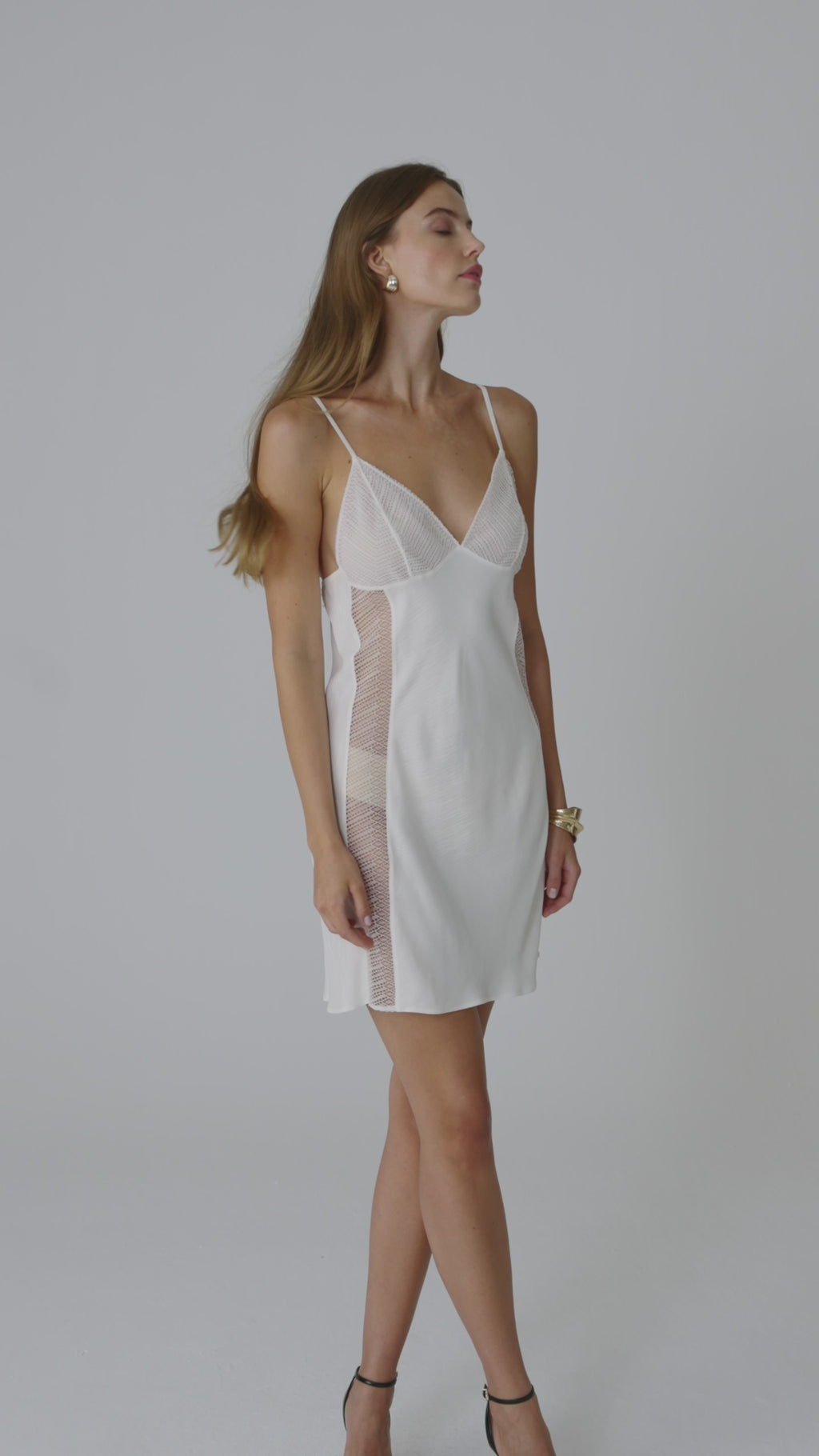 LEA — Vegan Silk Satin Nightgown & Robe Set · Ivory