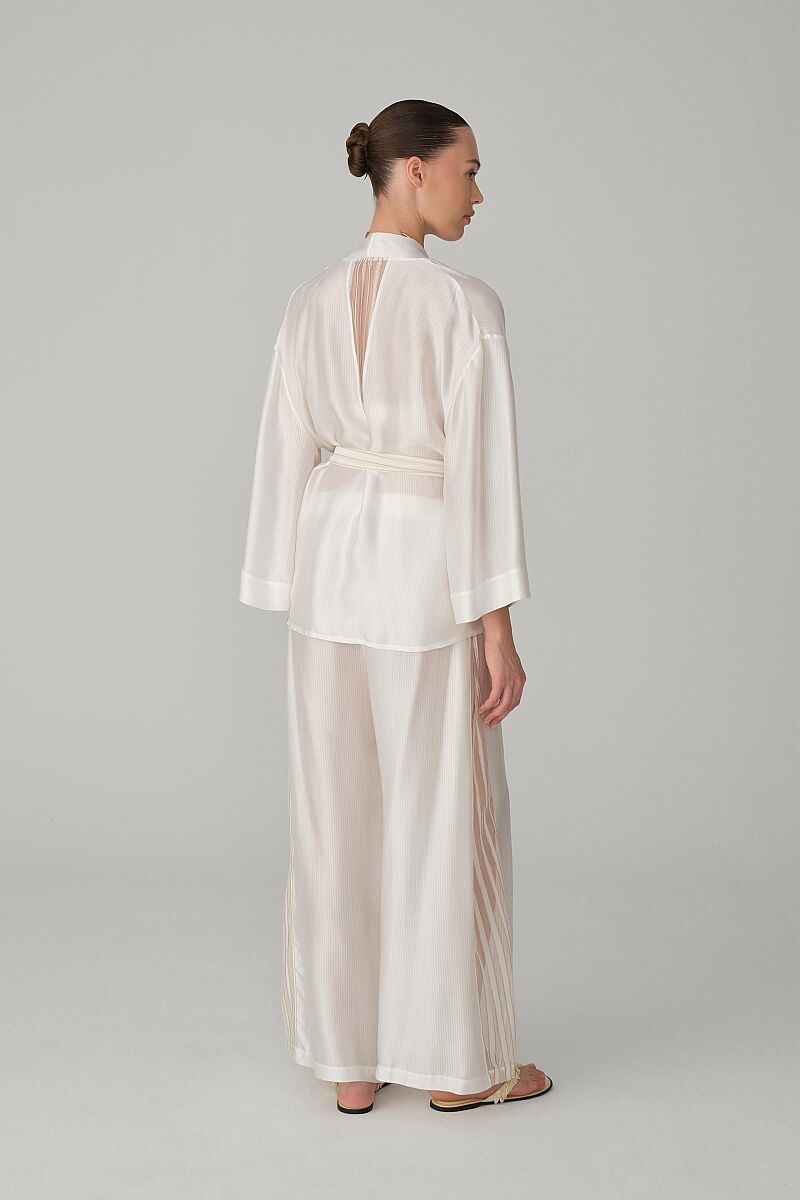 PRINCESS vegan silk-satin 6-piece bridal set – Ivory (7)
