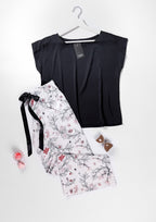 SATIN PAJAMA 2 PCS MODEL NUMBER 3458 - Belle Bonjour