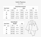 SATIN PAJAMA 2 PCS MODEL NUMBER 3458 - Belle Bonjour