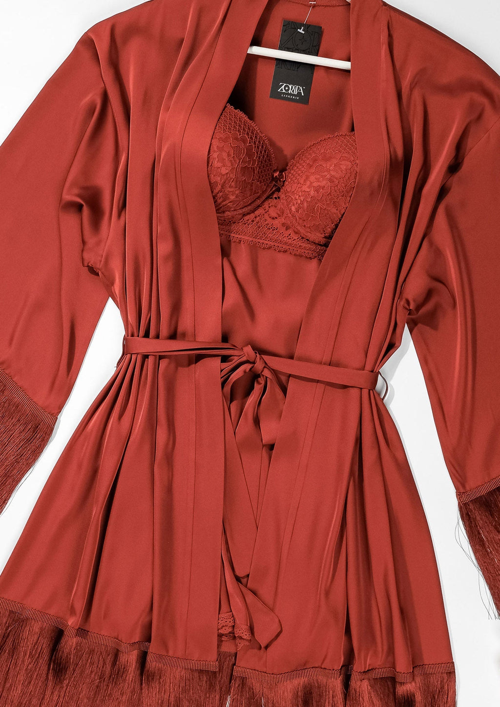 SATIN ROBE SET 6130 - Belle Bonjour