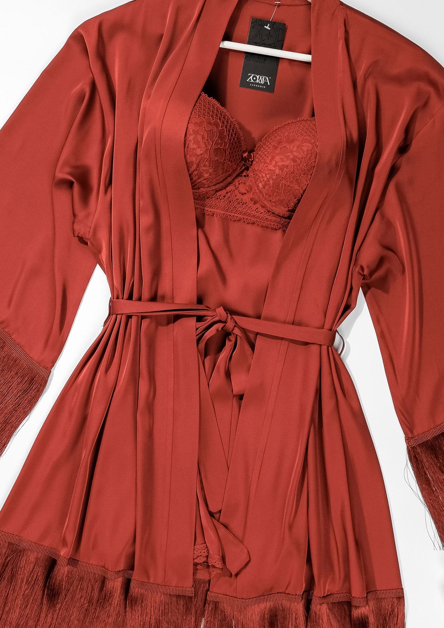 SATIN ROBE SET 6130 - Belle Bonjour