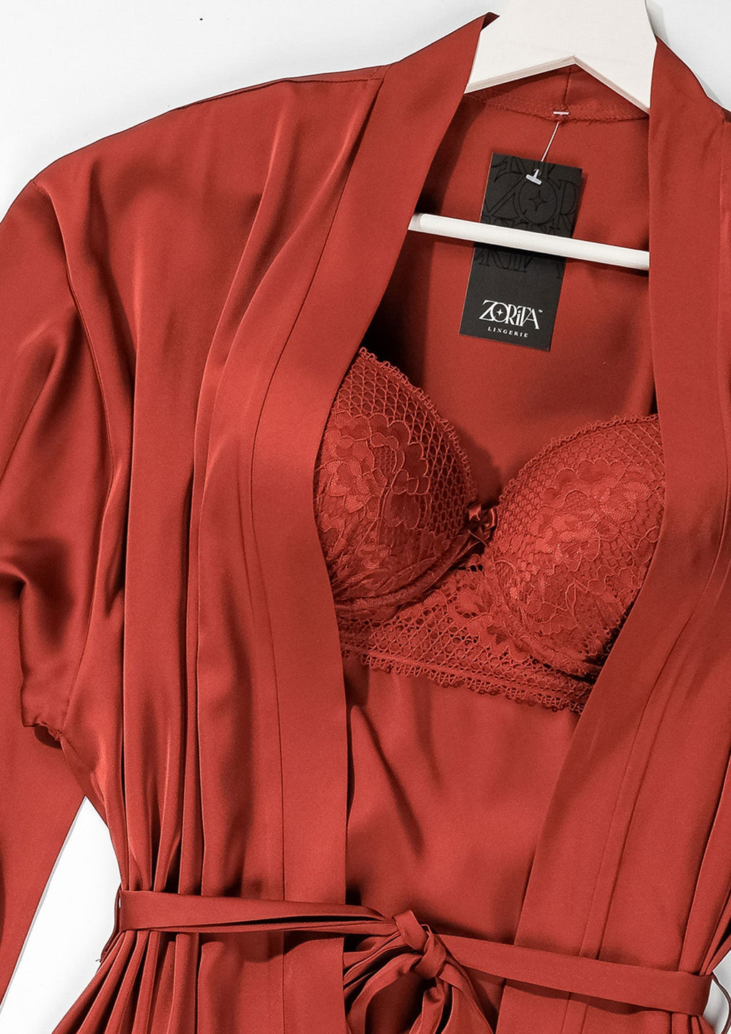 SATIN ROBE SET 6130 - Belle Bonjour