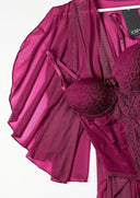 Prism Teddy Robe and Satin Set 6077 – Robe Styling View | Belle Bonjour UAE