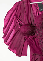 Prism Teddy Robe and Satin Set 6077 – Robe Styling View | Belle Bonjour UAE