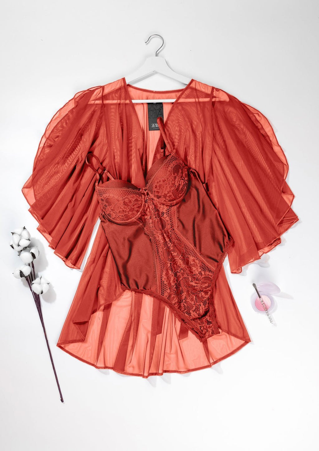 Prism Teddy Robe Set 6077 – Complete Set View | Belle Bonjour UAE