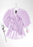 Prism Teddy Robe and Satin Luxury Nightwear 6077 – Premium Coordinated Set | Belle Bonjour UAE