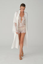 VALERIE jacquard vegan silk-satin 6-piece bridal set – Ivory (1)