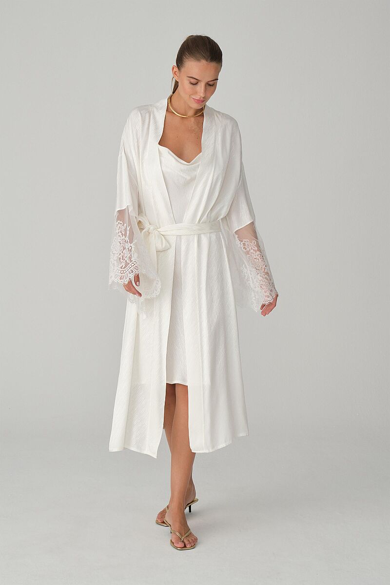 VALERIE jacquard vegan silk-satin 6-piece bridal set – Ivory (4)